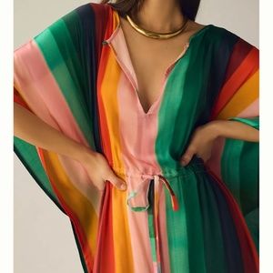 Anthropologie Striped Kaftan ~ One size fits all